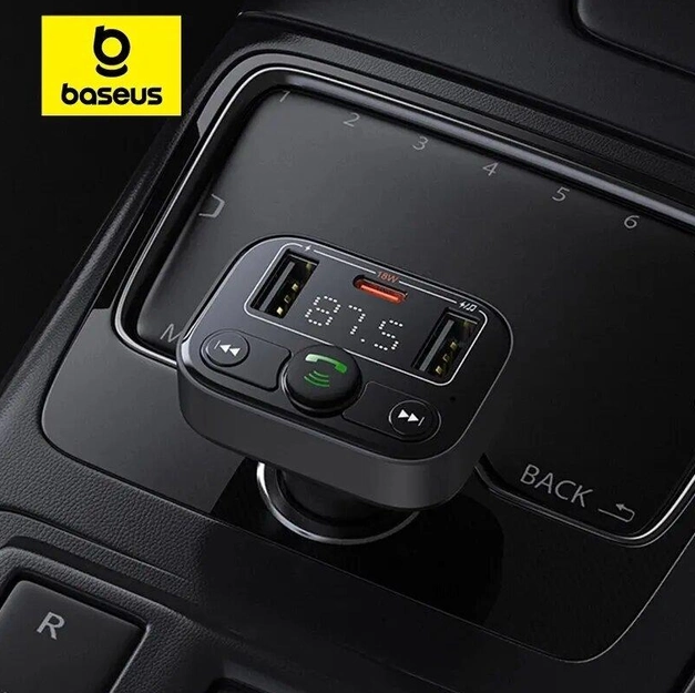 Baseus Car FM Transmitter Cluster Black