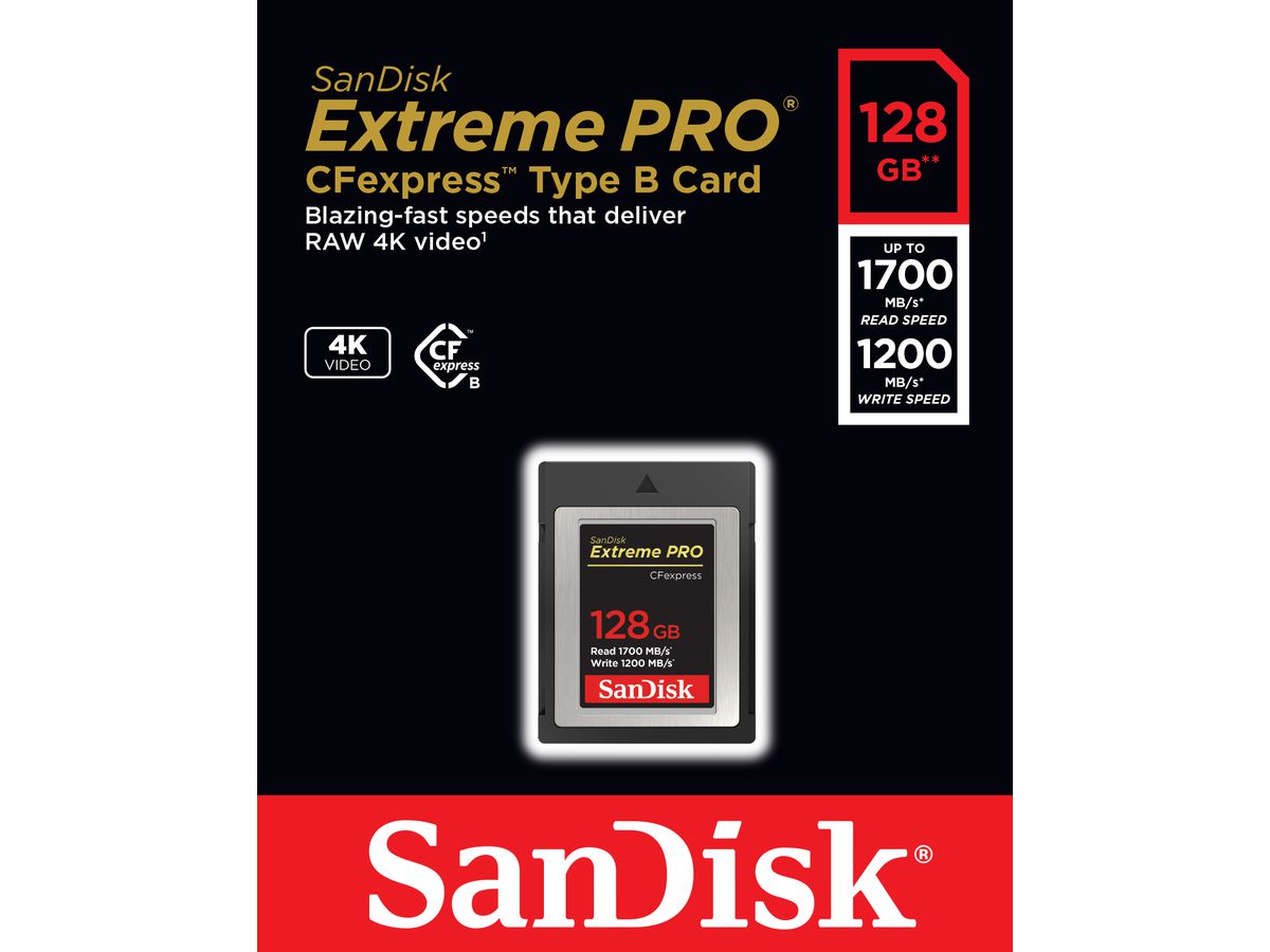 Sandisk CFexpress Typ-B ExtremePro 128GB