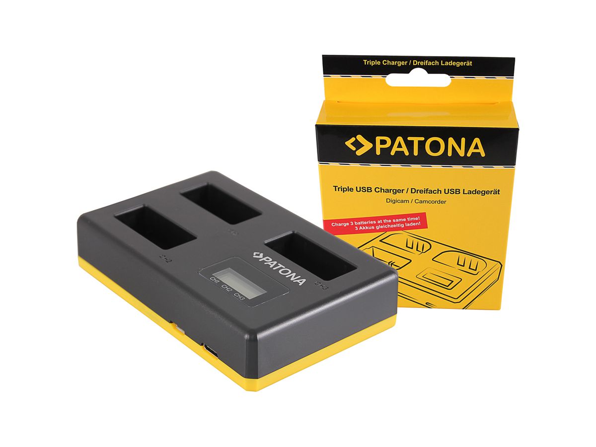 Patona Triple Chargeur USB Canon LP-E17