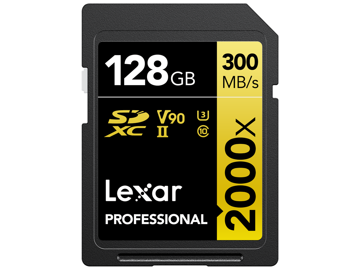 Lexar 2000x UHS-II SDXC 128GB Gold