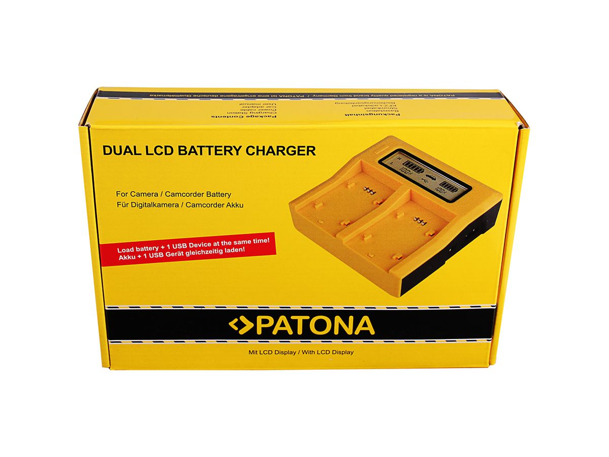 Patona Chargeur Dual LCD Sony NP-BX1