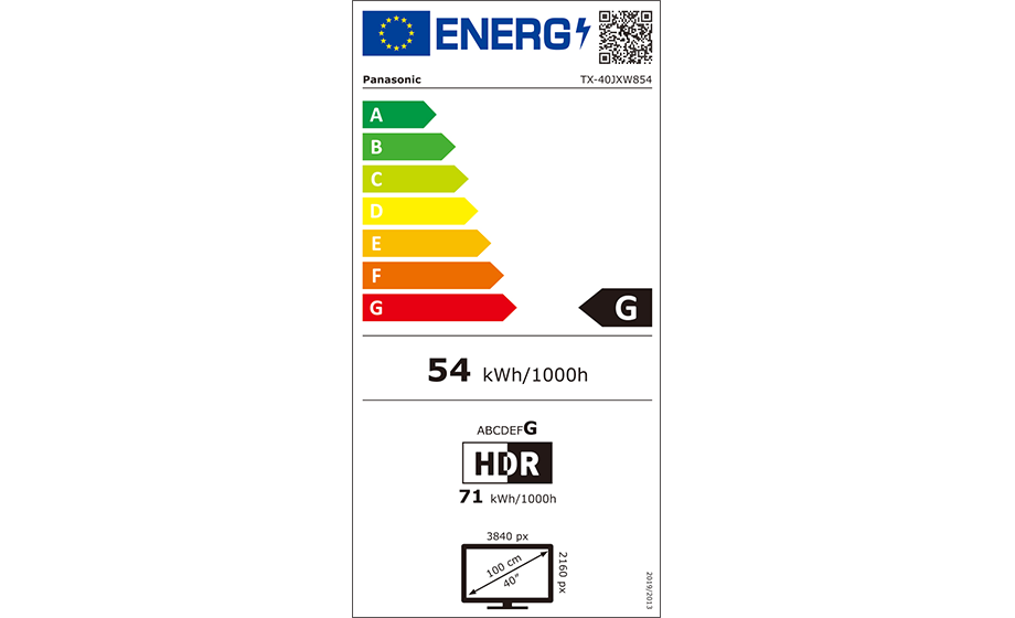 Panasonic 40" LED UHD HDR TV 40JXW854