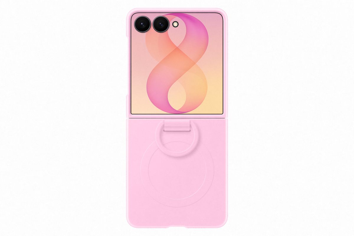 Samsung Flip 8 Silic Ring Magnet Pink
