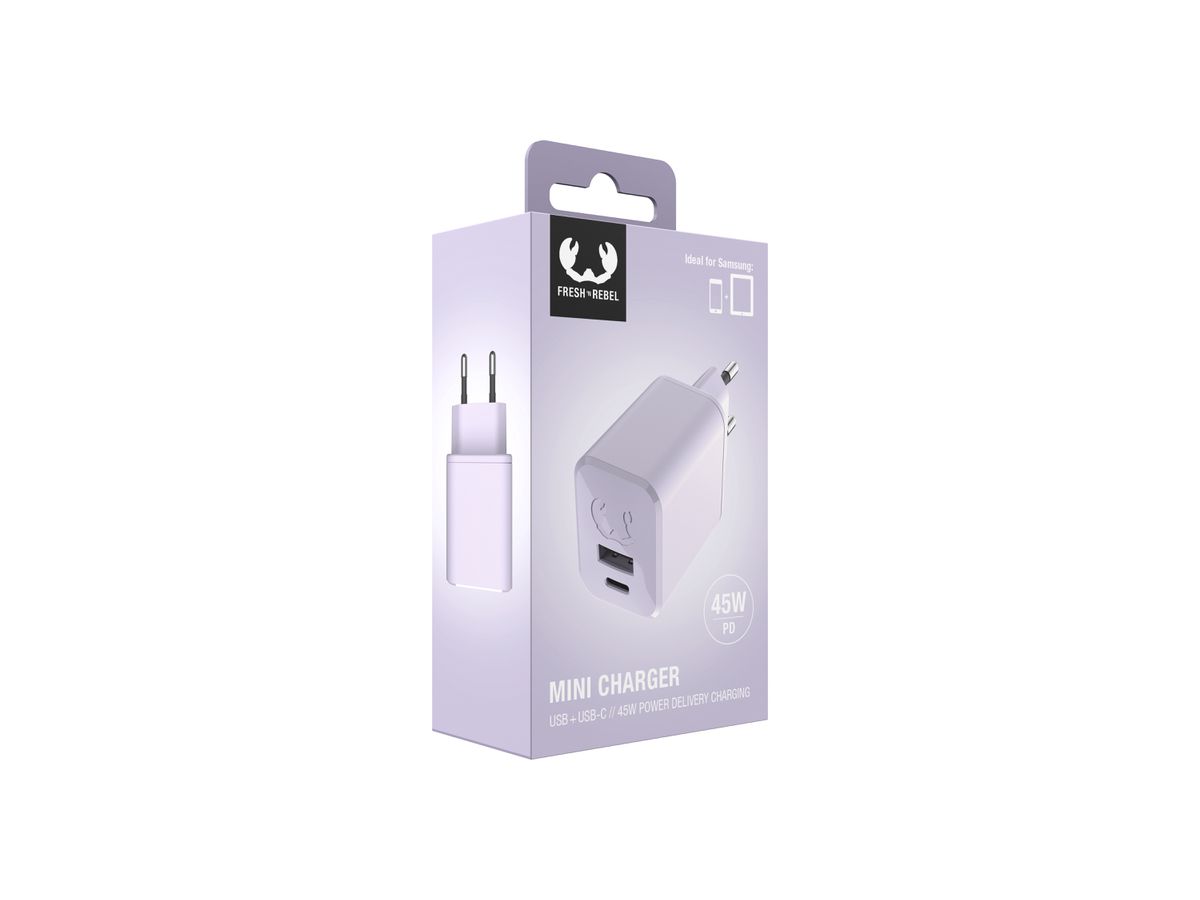 Fresh 'n Rebel Mini Charger Lilac 45W