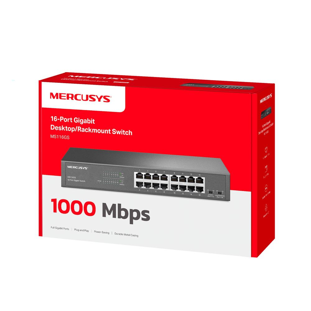 Mercusys 16-Port Gigabit Desktop Switch
