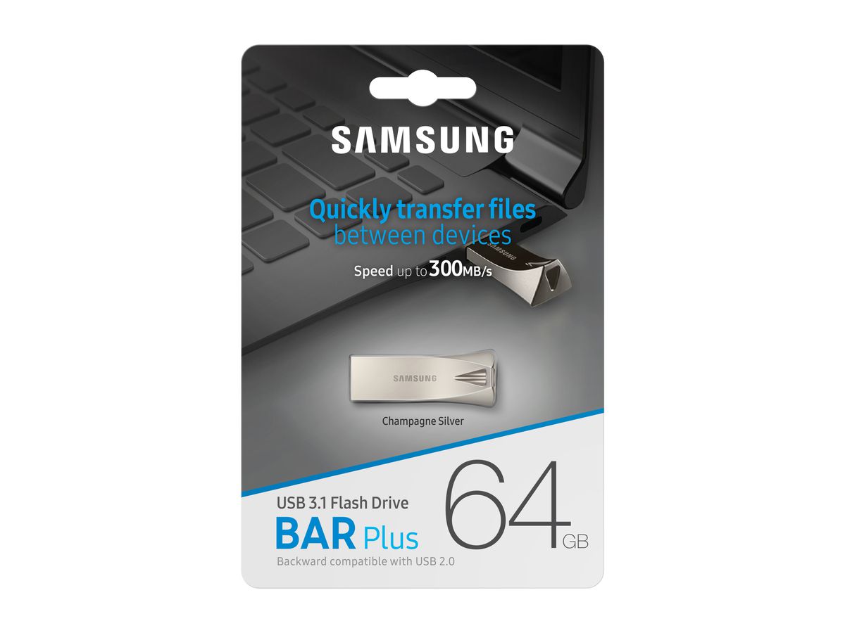 Samsung USB3.1 Bar Plus Silver 64GB