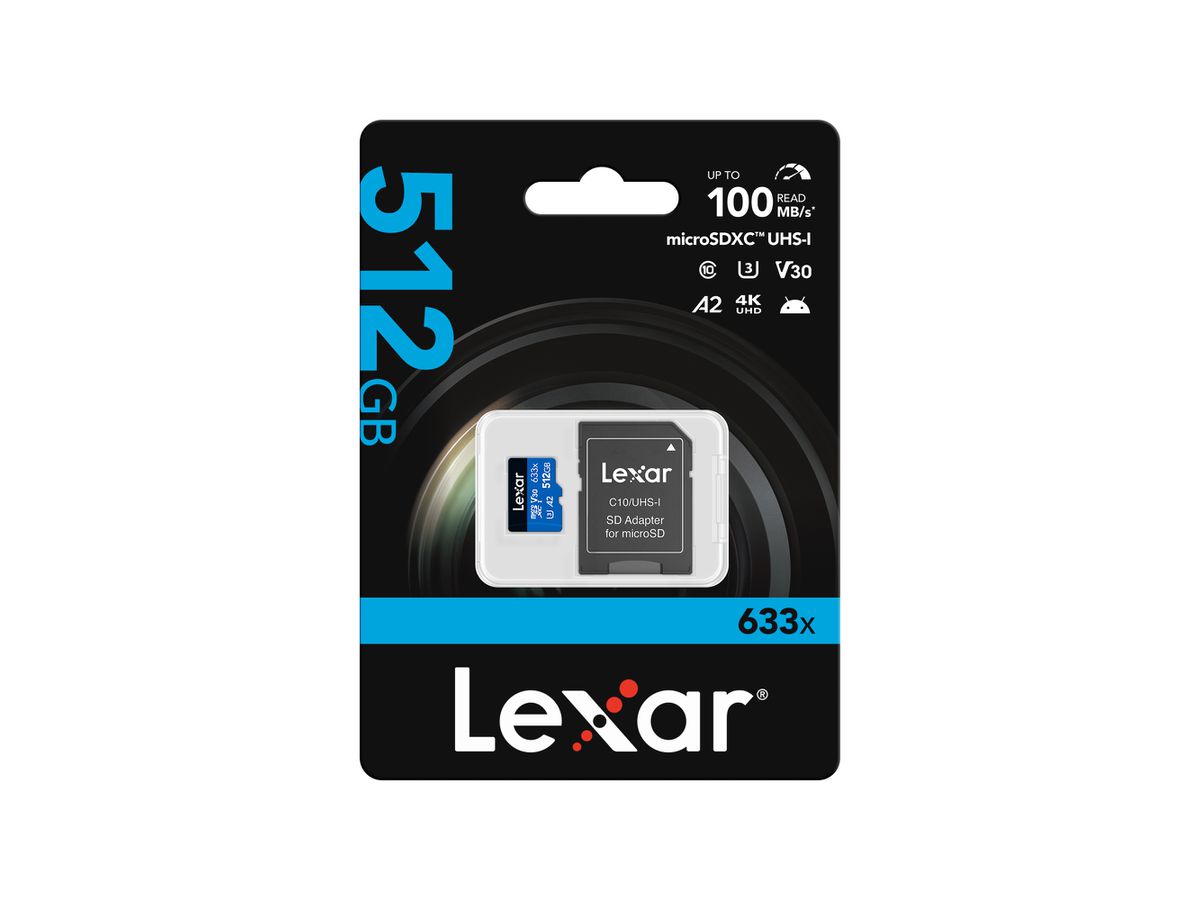 Lexar micro SDXC 100MB/s 512GB Blue m.A