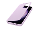 Samsung S23 Smart View Wallet Case Lilac