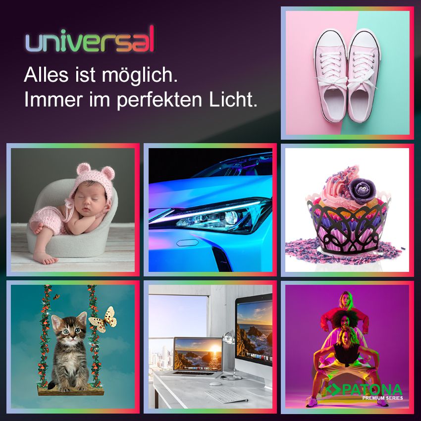 Patona Lampe vidéo/ photo LED RGB Tube