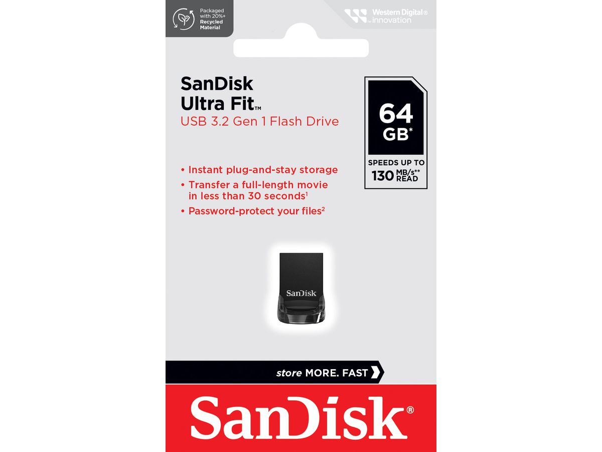 Sandisk Ultra USB 3.2 Fit 64GB 130MB/s