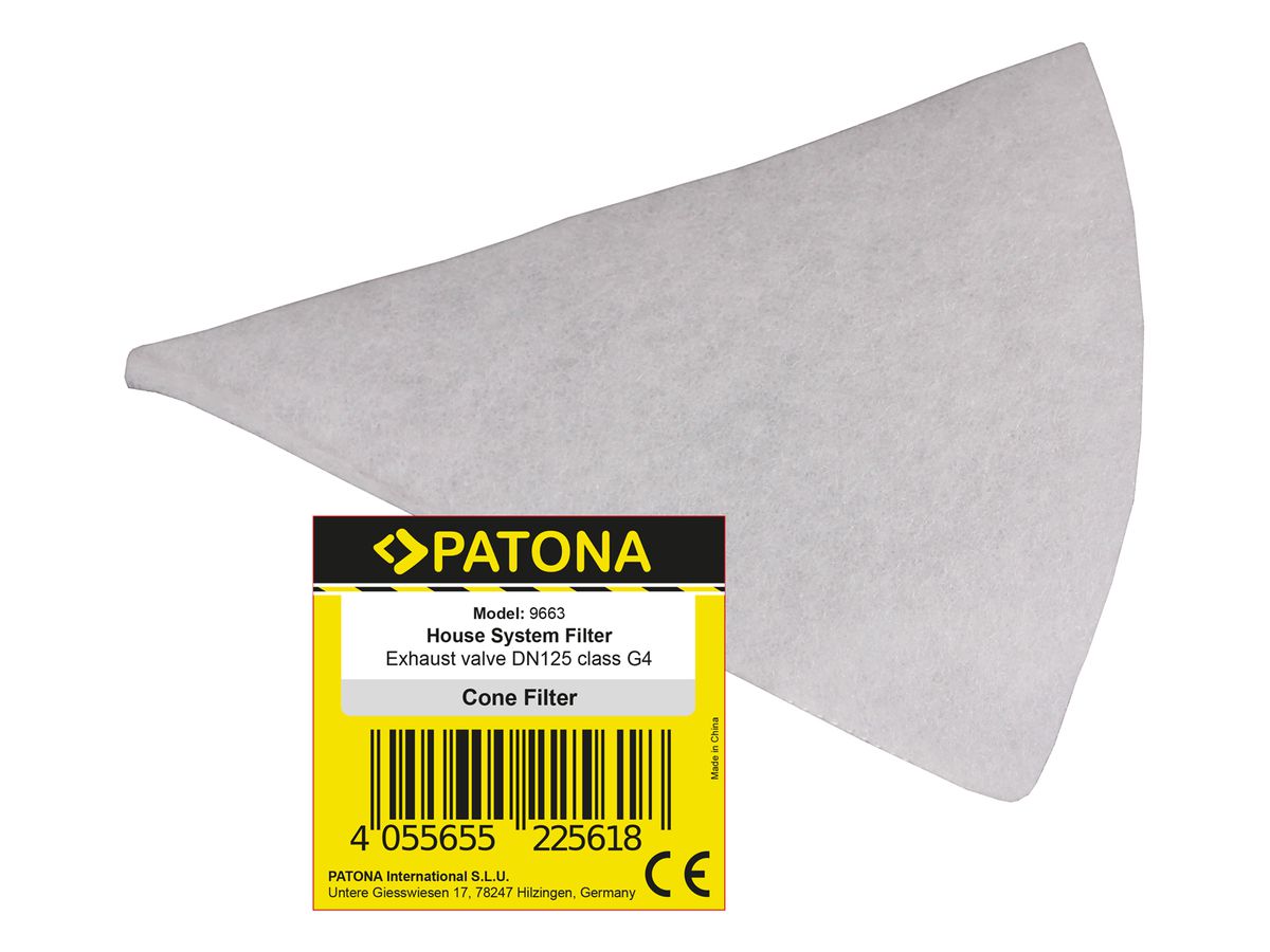 Patona Filter Abluftventil DN 125 Kl. G4