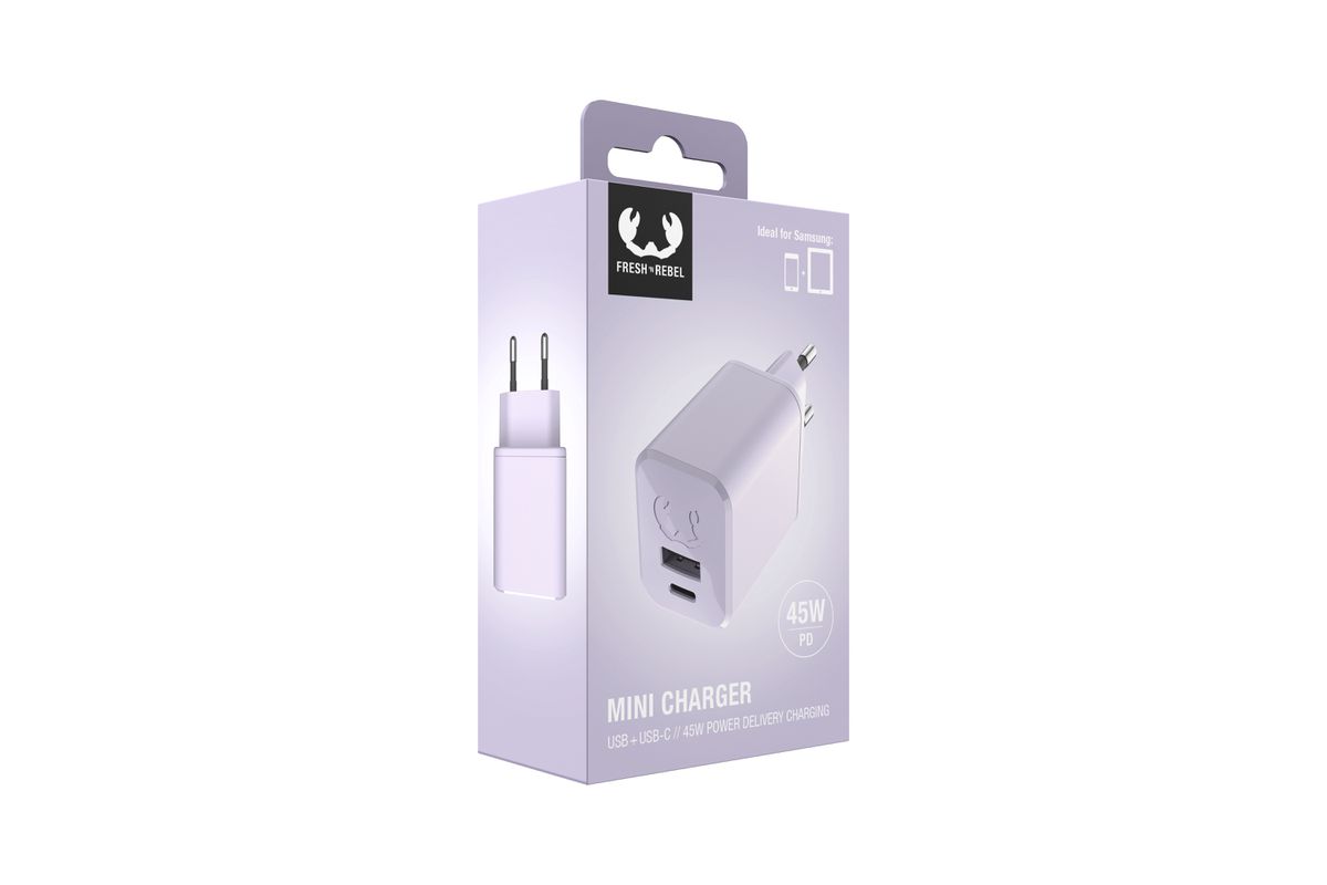 Fresh 'n Rebel Mini Charger Lilac 45W