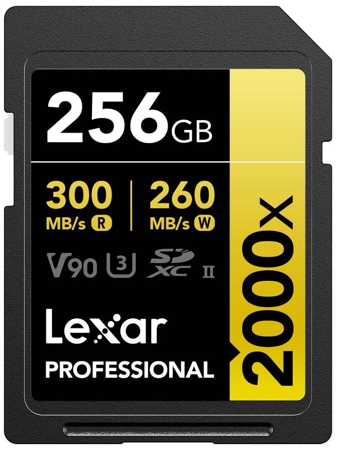 Lexar 2000x UHS-II SDXC 256GB Gold