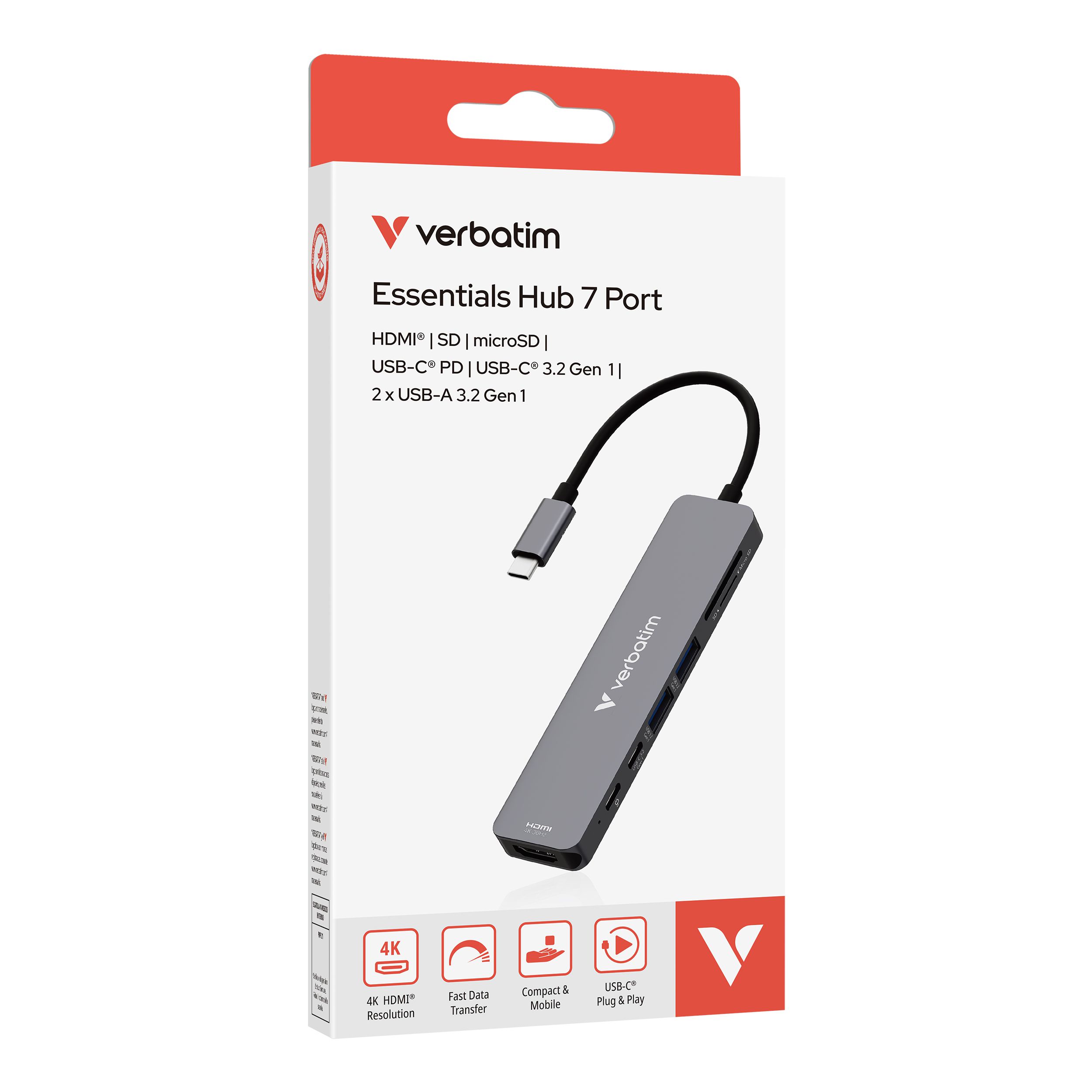Verbatim 7 in 1 USB-C Multiport Hub