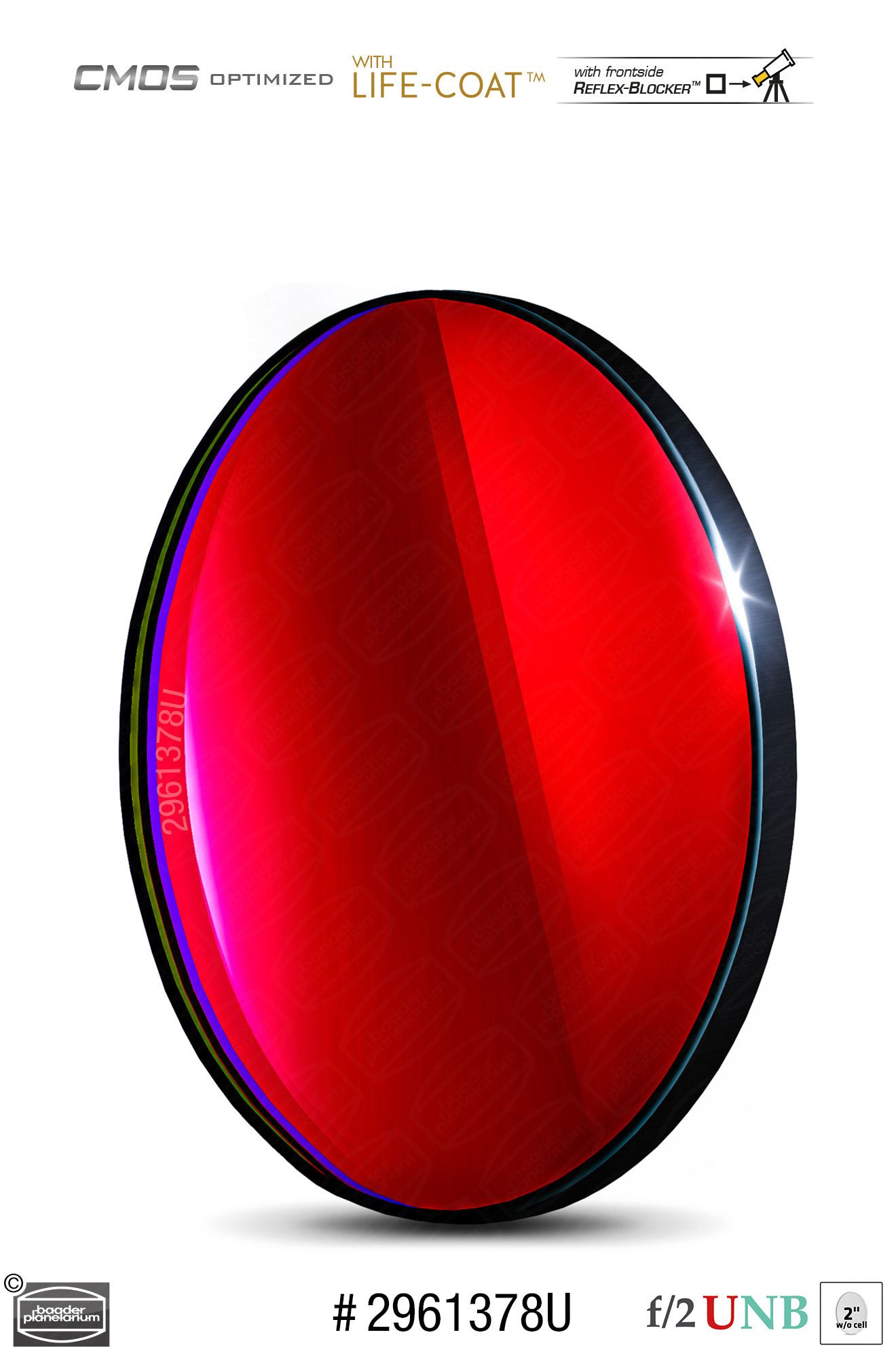 Filtre bande étroite Ha (3.5nm) 47.4mm