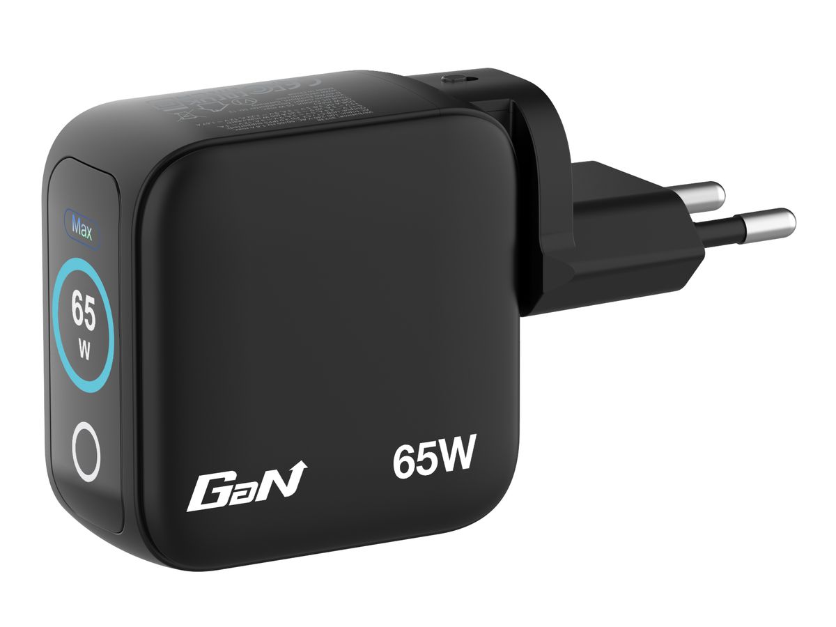 Verbatim Mini GaN Charger 65W Display