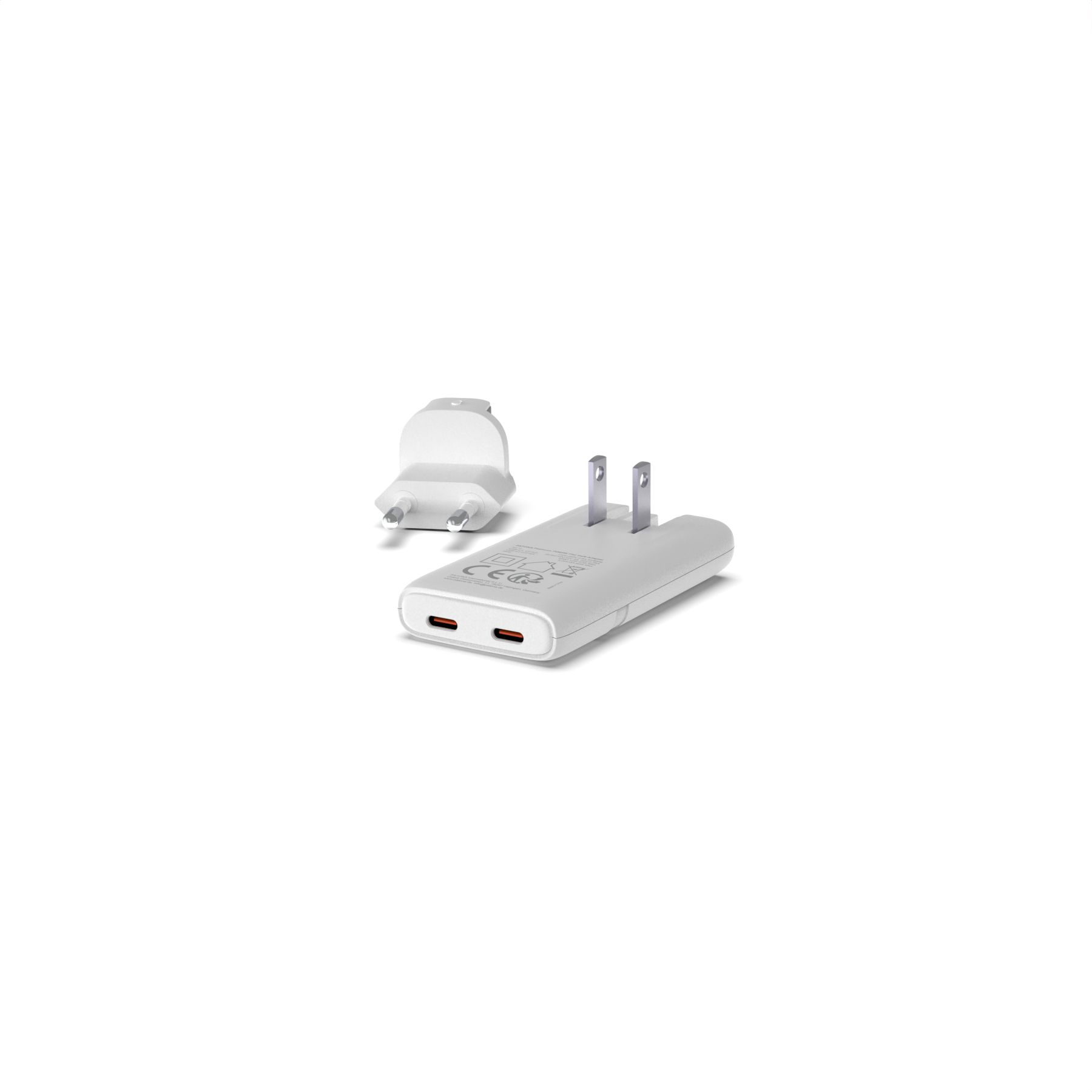 Patona GaN Flat PD 65W 2x USB-C White
