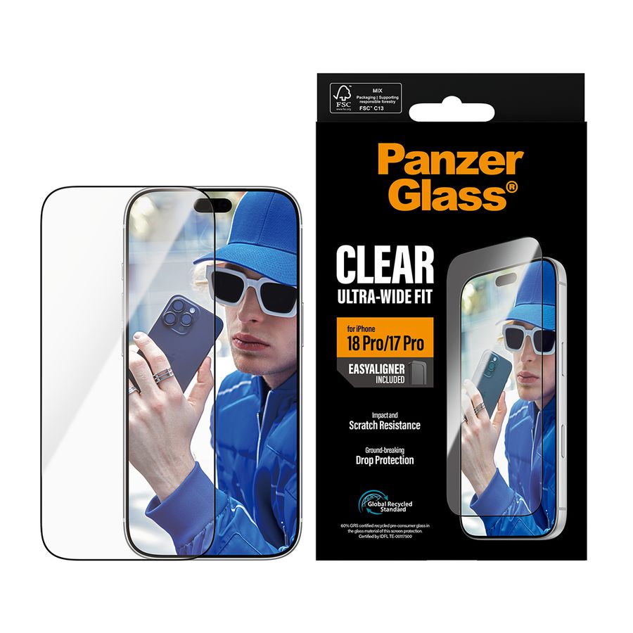 PanzerGlass iP 17/18 Pro Displayschutz