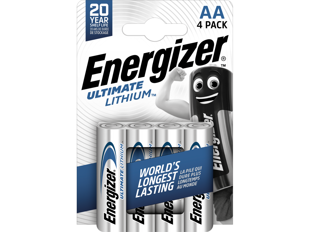 Energizer AA/L91 Ultimate Lithium 4-Pack