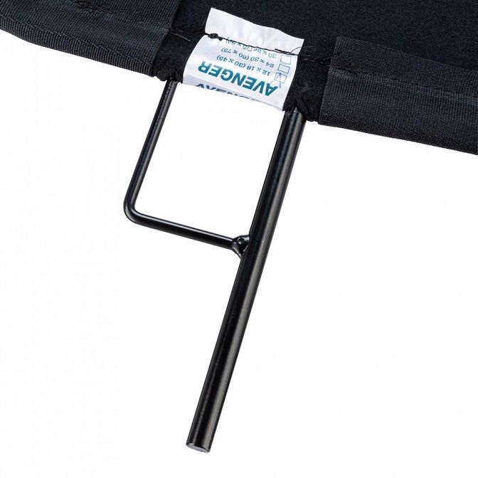 Avenger 12"x18" Solid Black Flag