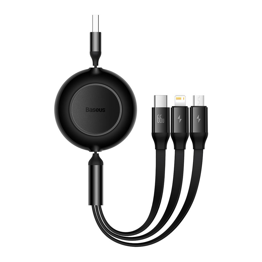 Baseus USB-A 3-in-1 Cable 1.1m Black