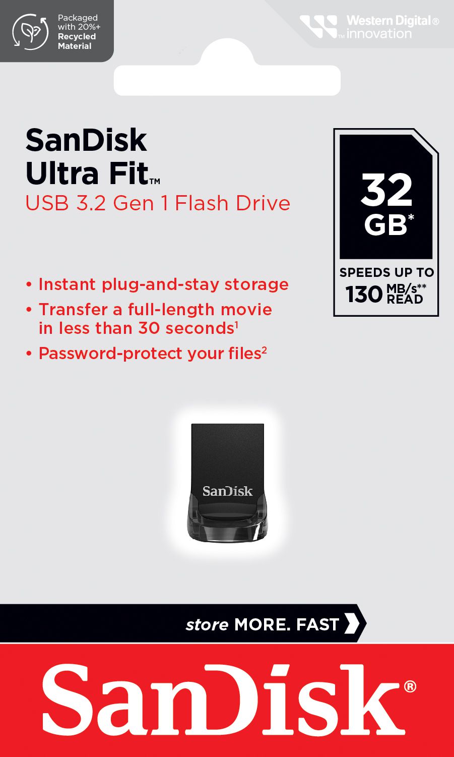 Sandisk Ultra USB 3.2 Fit 32GB 130MB/s