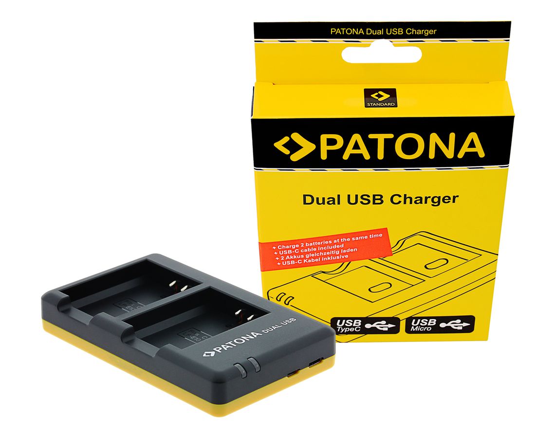 Patona Ladegerät Dual USB Canon LP-E10