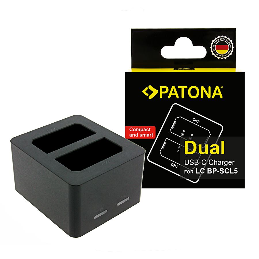 Patona Chargeur Dual Leica BP-SCL5