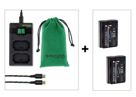 Patona NP-W235 Fast Charger+2 Akkus Kit