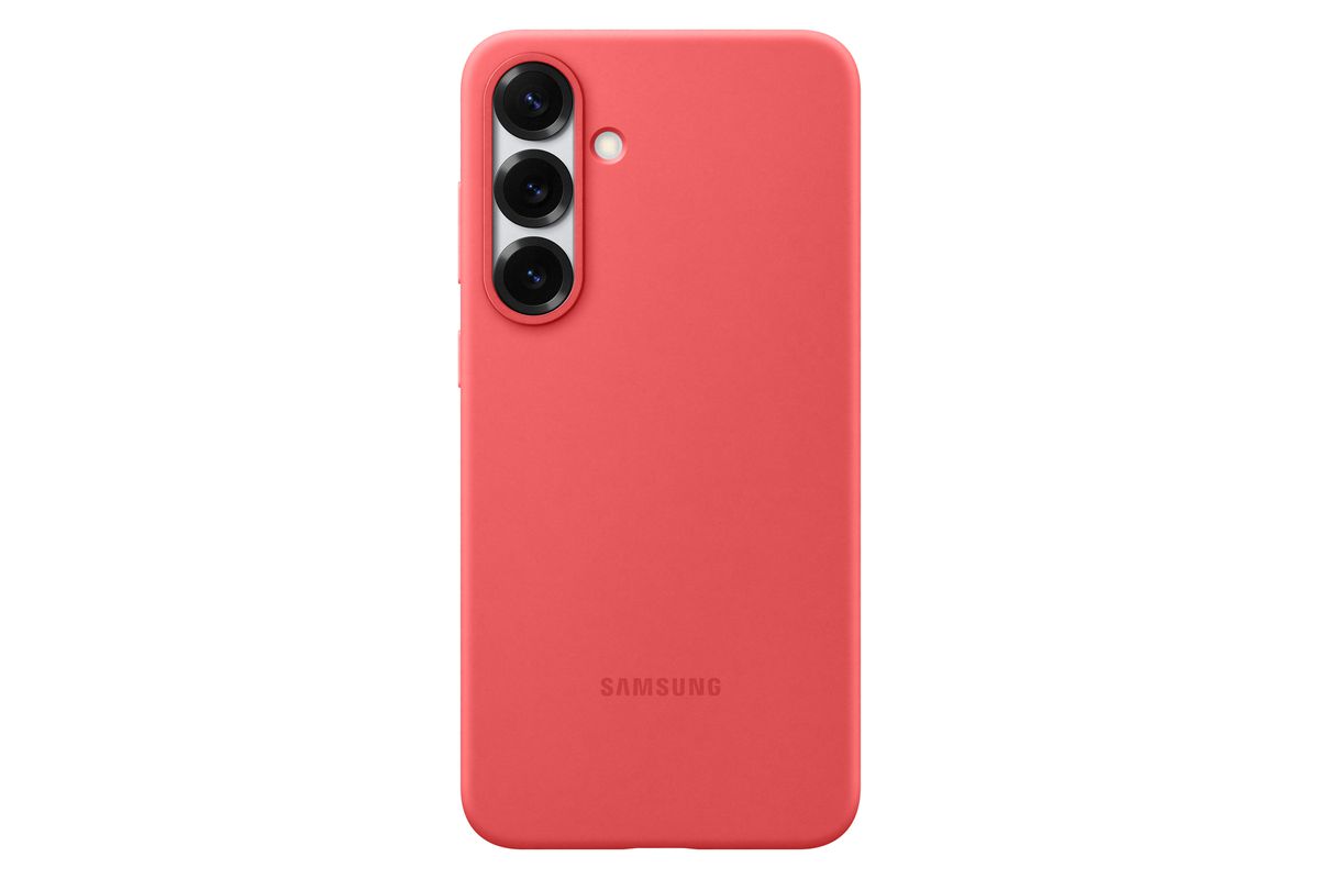 Samsung S25+ Silicone Case Red
