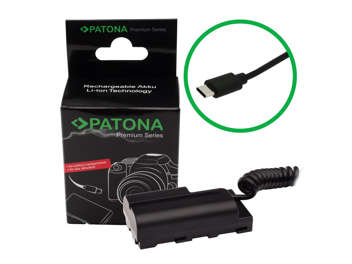 Patona USB-C Input Akku-Adapter NP-F970