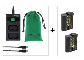 Patona EN-EL15C Fast Charger+2 Akkus Kit