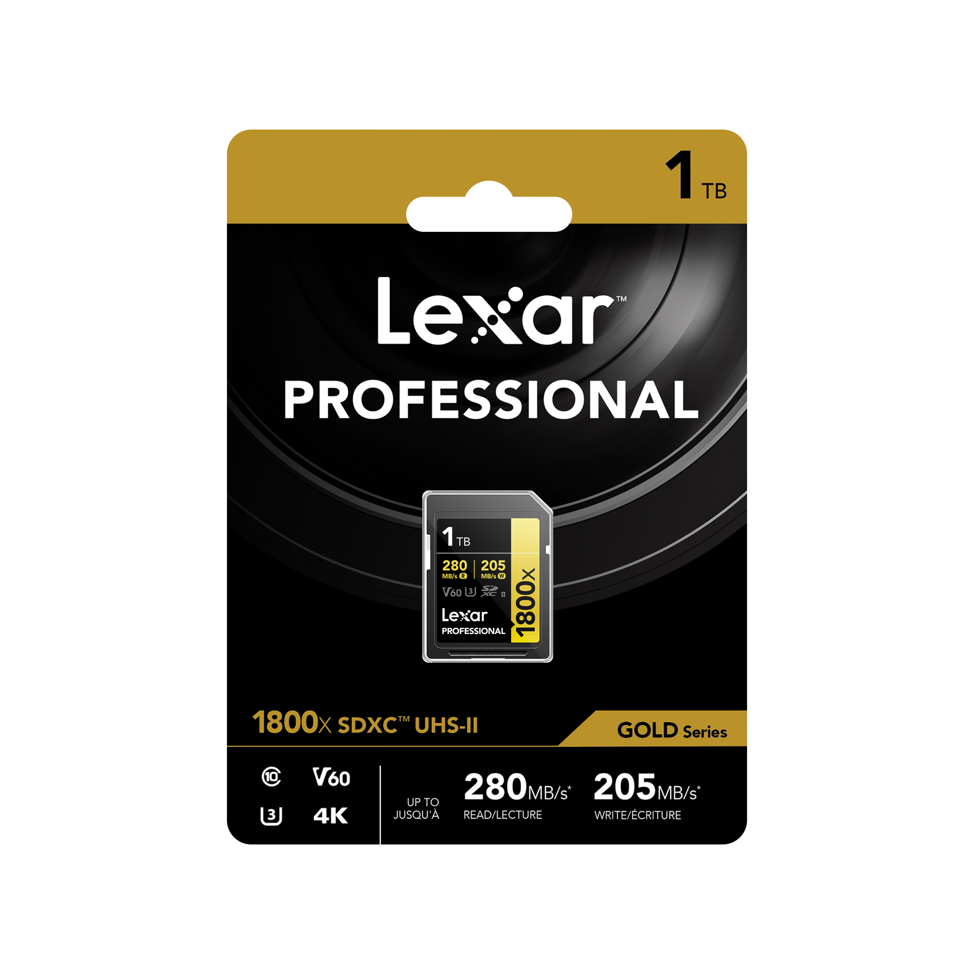 Lexar 1800x UHS-II SDXC 1TB Gold