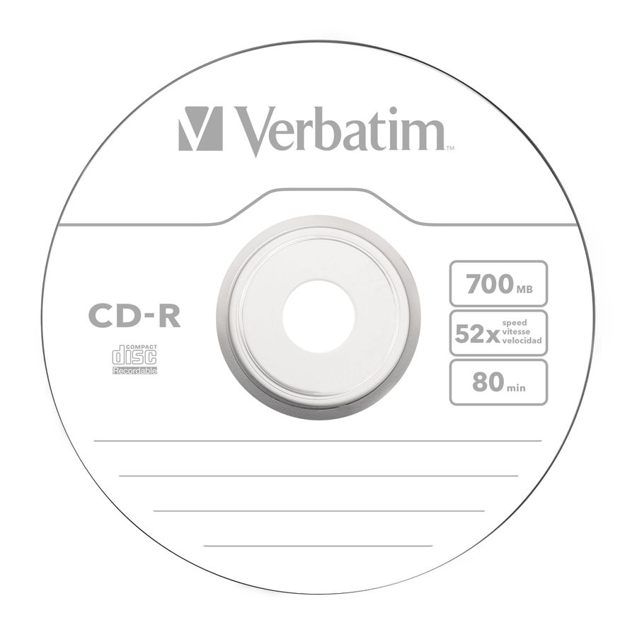 Verbatim CD-R Slim 700MB 52x 10 Pack