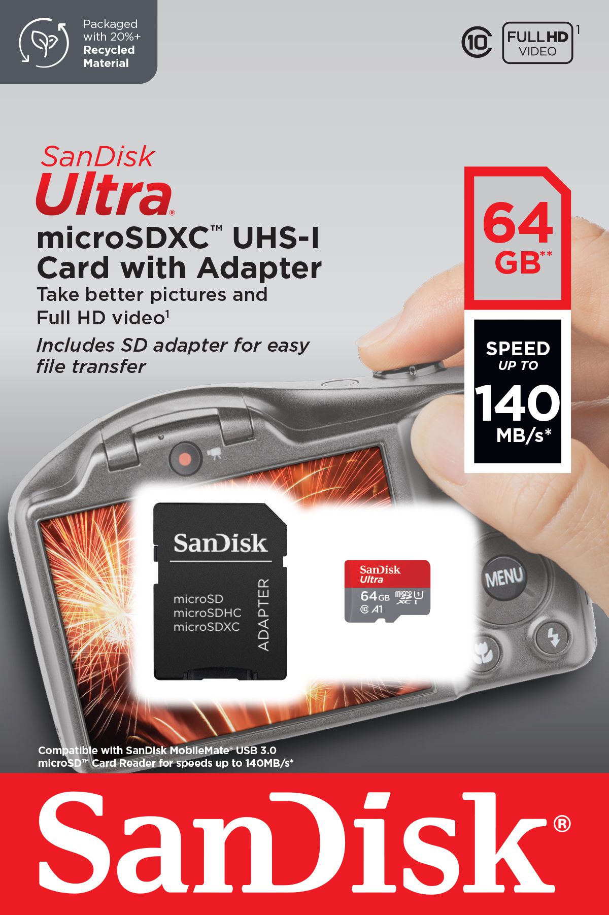 SanDisk Ultra SDHC 120MB/s 64GB Imaging
