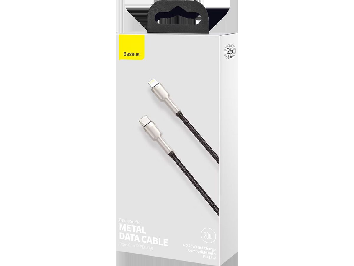 Baseus USB-C to Lightning Cable 25cm 20W