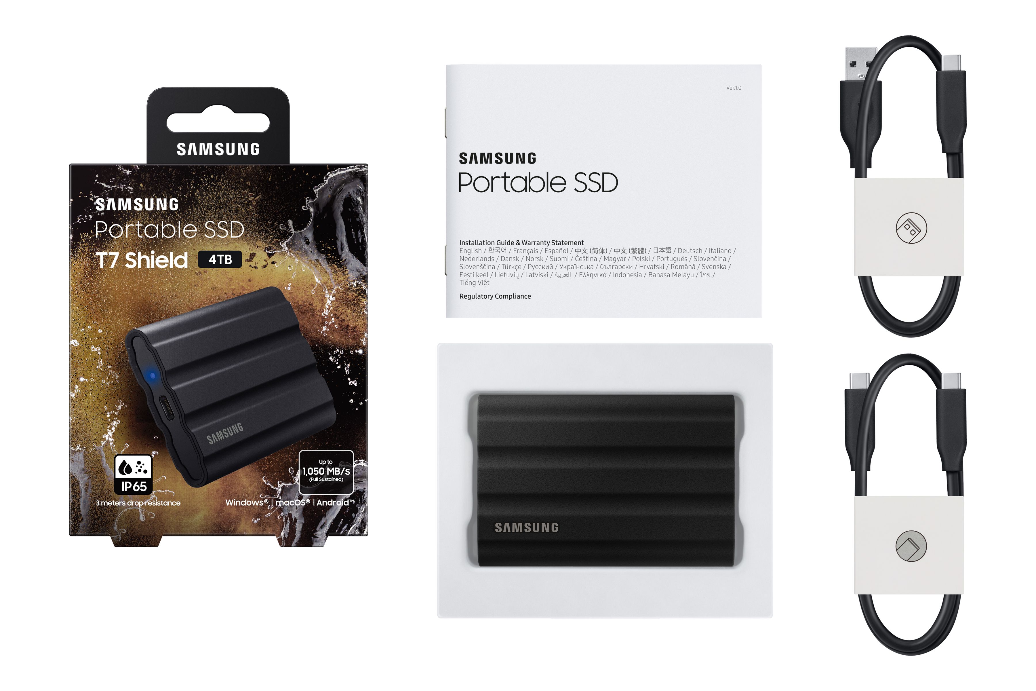 Samsung PSSD T7 Shield 4TB black