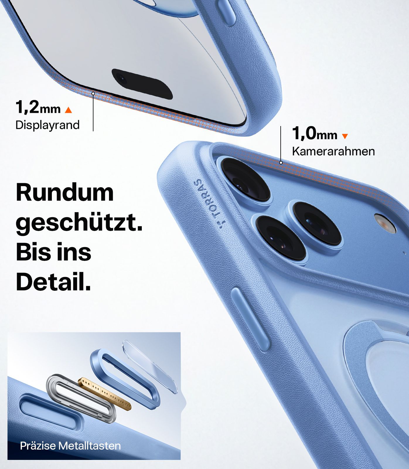 Torras Ostand Spin iPhone 18 Pro Blue