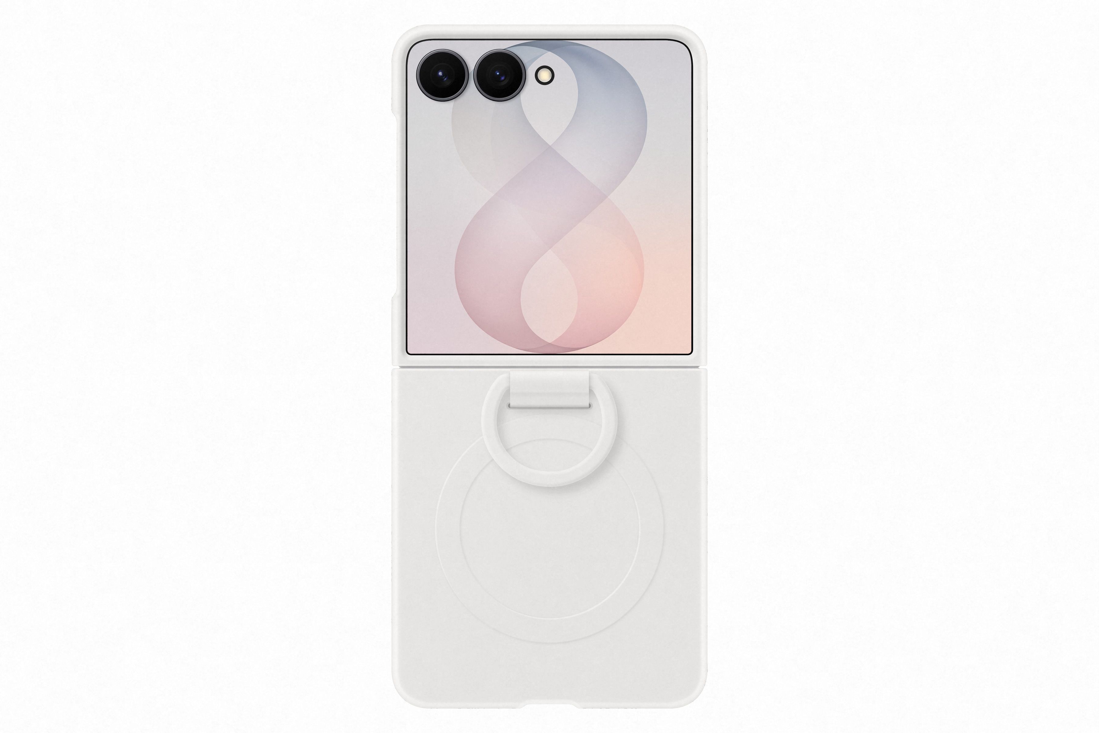 Samsung Flip 8 Silicon Ring Magnet Cream