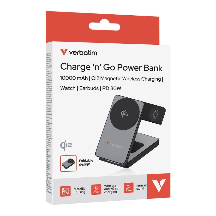 Verbatim 3in1 Wirless Powerbank 10000 mA