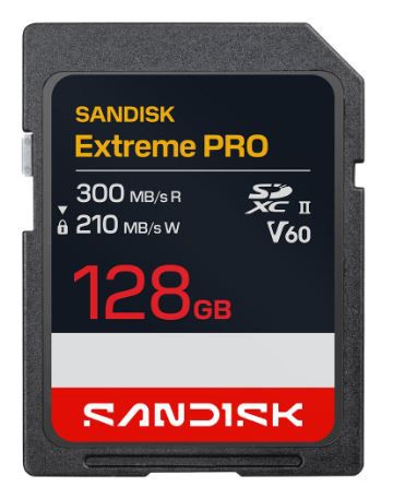 SANDISK Extreme PRO 300MB/s SDXC 128GB