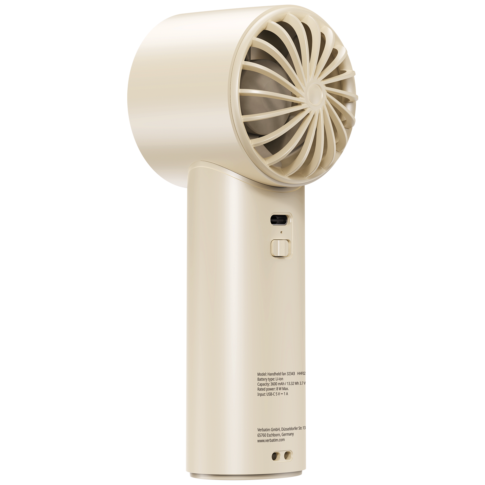 Verbatim IceTouch Handheld Fan White