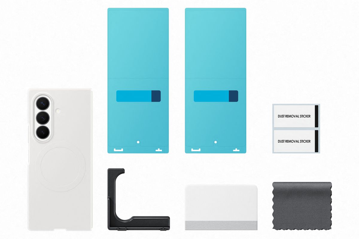 Samsung Fold 8 Ultra Silico Magnet Cream