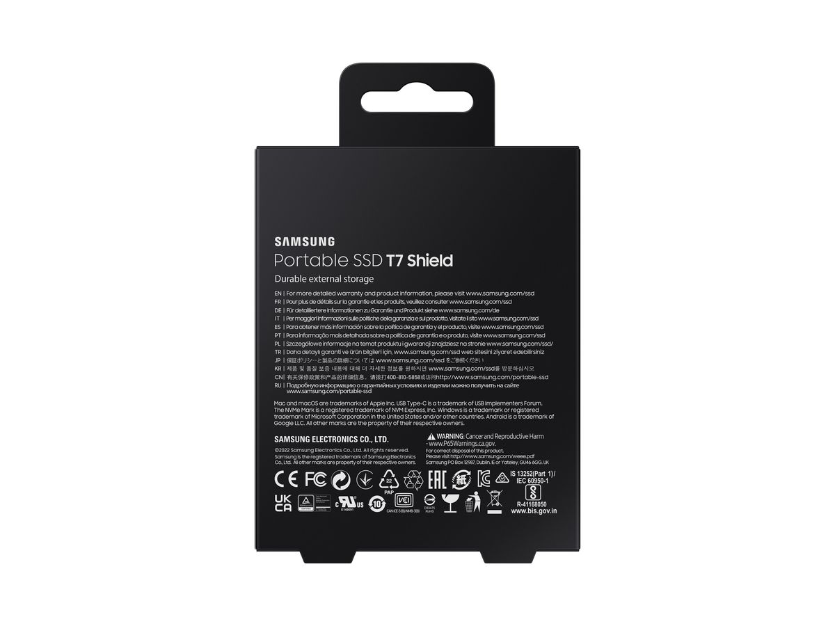 Samsung PSSD T7 Shield 4TB black