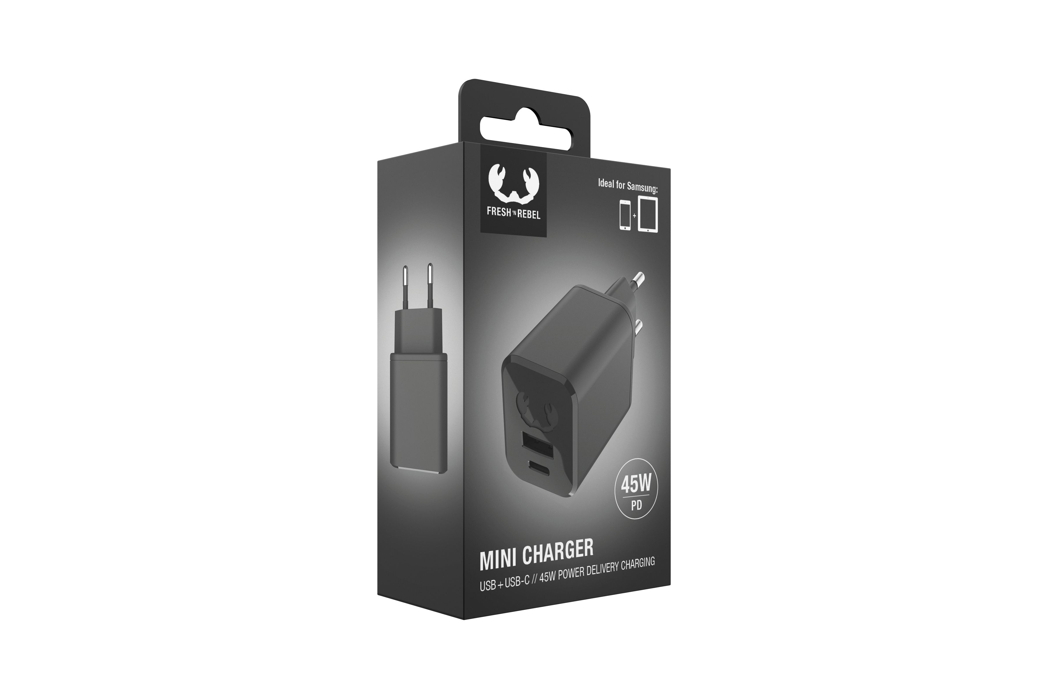 Fresh 'n Rebel Mini Charger Grey 45W