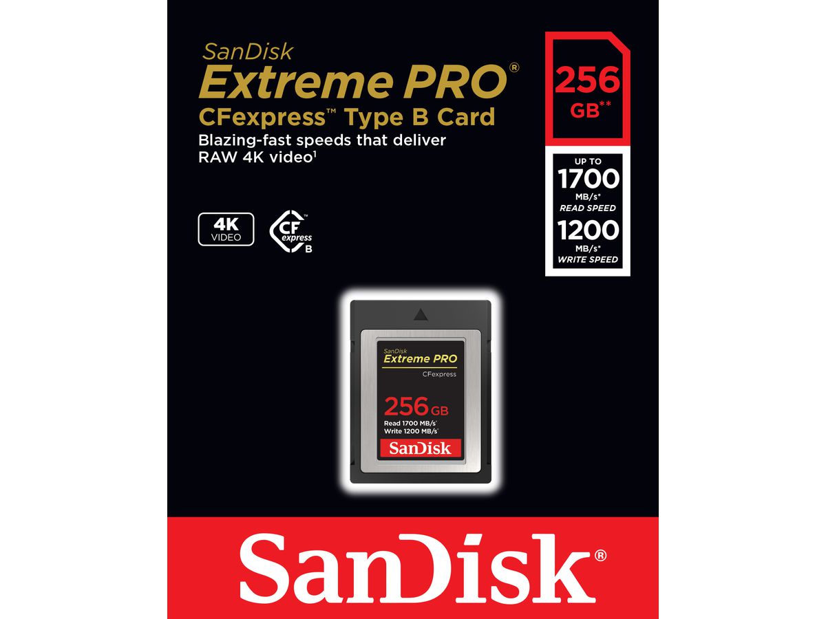 Sandisk CFexpress Typ-B ExtremePro 256GB