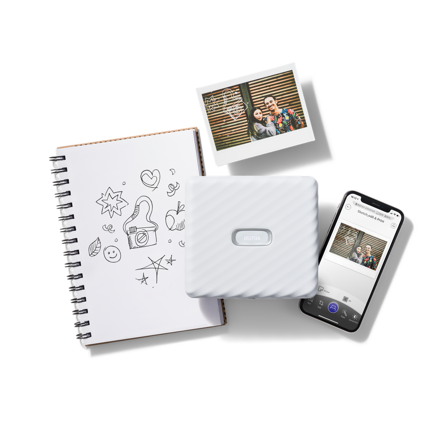 Fujifilm Instax Link Wide Ash White