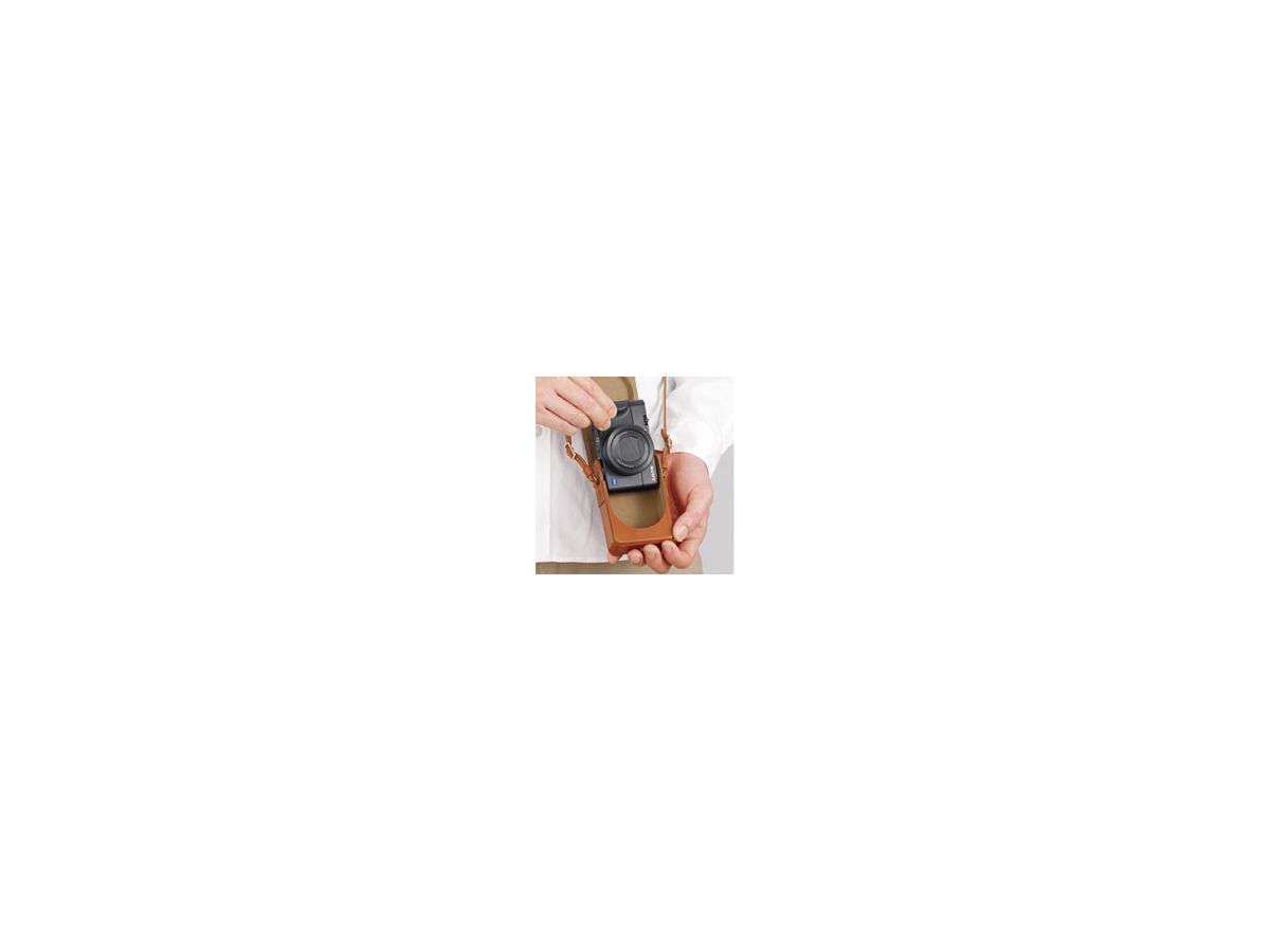 Sony LCS-RXG Camera Etui Brown