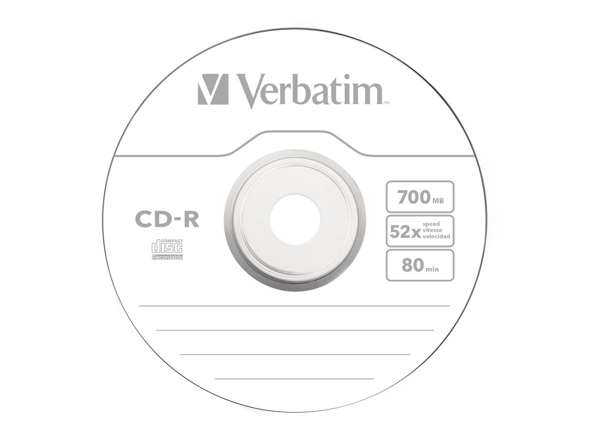 Verbatim CD-R Spindle 700MB 52x 10 Pack