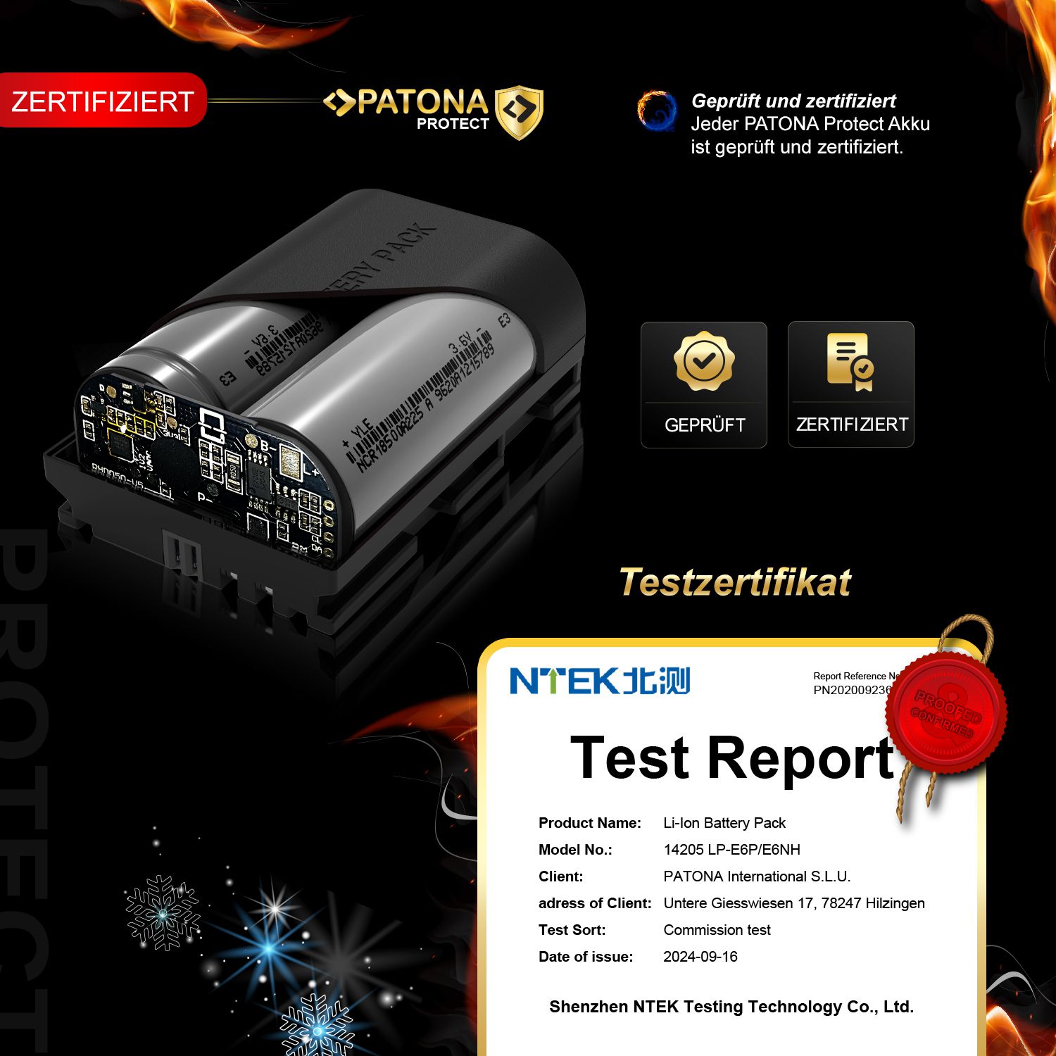 Patona Protect Batterie Canon LP-E6P